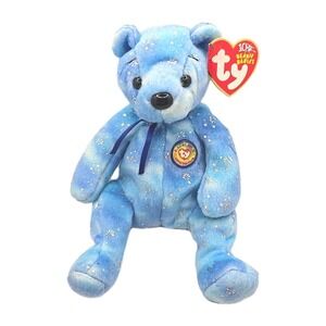 2003 Ty Beanie Baby "Clubby VI" Retired Siler Speckles Blue Bear BB17